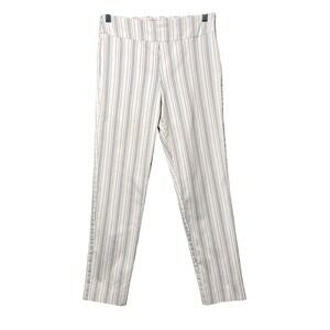 Krazy Larry Striped Stretch Pants‎ Women's Size 10 Straight Leg USA